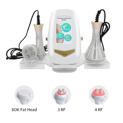 3 in 1 80k Cavitation Machine For Weight Loss Plastic Massage Relaxation Resistance To Wrinkles And Firming Skin Home Massager