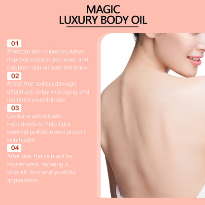 Body Firming Oil Sooth Dry Rough Repair Damaged Skin Hydrating Lighten Fine Line Shrink Pores Skin Care Serum Muscle Massage Oil