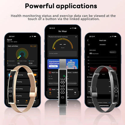2026 New Fashion Women Smart Bracelet Multi-Sport Mode Fitness Tracker Heart Rate & Sleep Health Monitoring Smartwatch Men Women