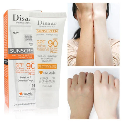 Facial Body Sunscreen Whitening Sun Cream SPF 90 Moisturizing Anti-Aging Oil-control Dust Oil Control Reduce Melanin Skin Care