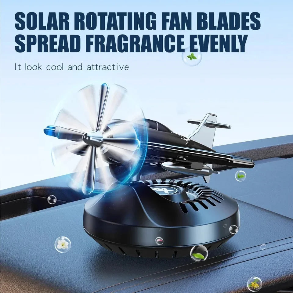 Solar Rotating Car Perfume Diffuser Car freshensers Helicopter Car Interior Decoration Accessories Aromatherapy With Perfume