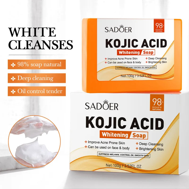 SADOER Facial Soap Face Wash Foam Facial Cleanser Moisturizing Hydrating Oil Control Body Bathing Handmade Soap