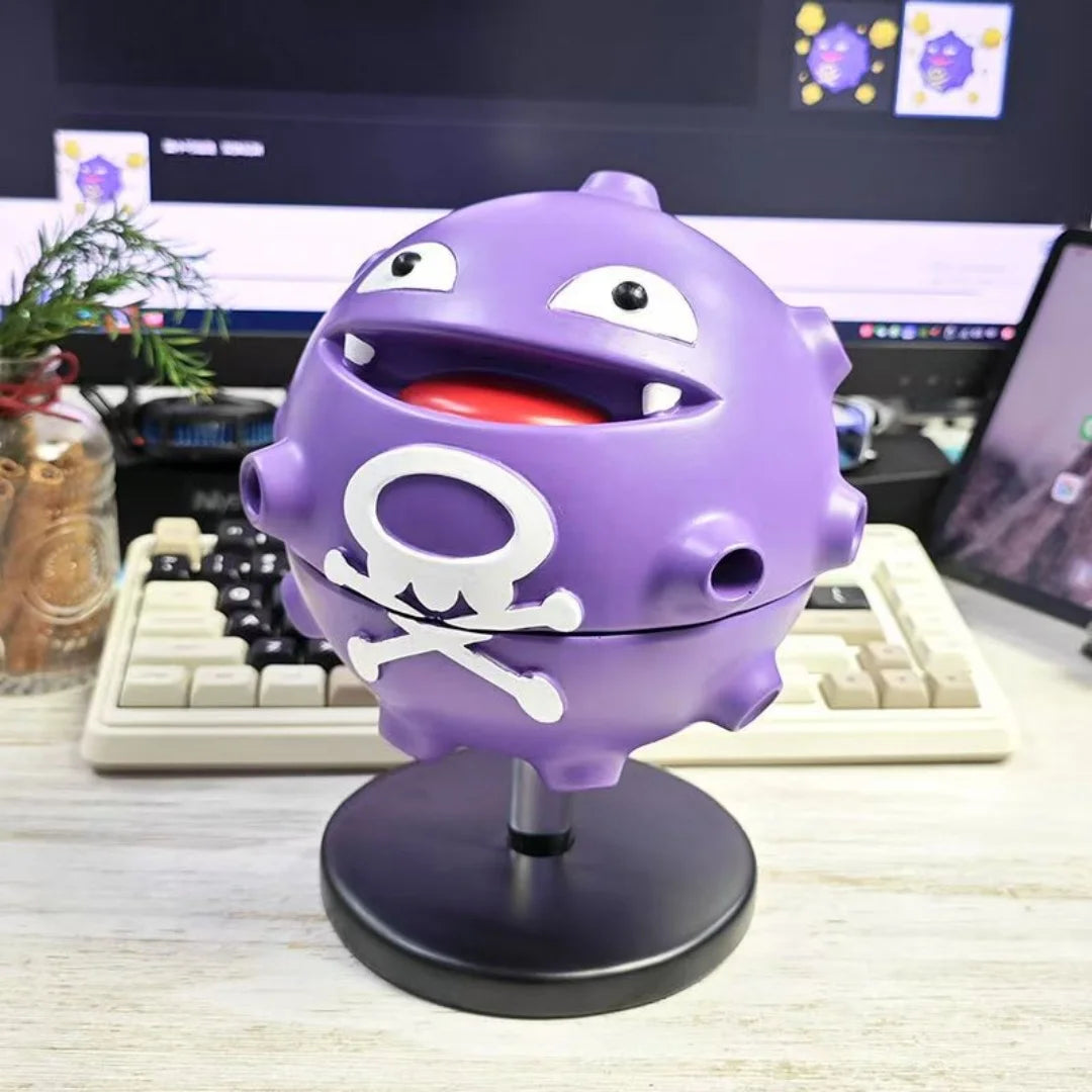 Anime Pokemon Mosquito Coil Tray Koffing Indoor Incense Holder Desktop Ashtray Holder Aromatherapy Sandalwood Plate Holder Decor