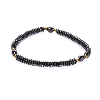 Magnet Therapy Black Beads Weight Loss Anklet Therapy Bracelet Anklet for Women Slimming Health Care Jewelry Weight Loss Product