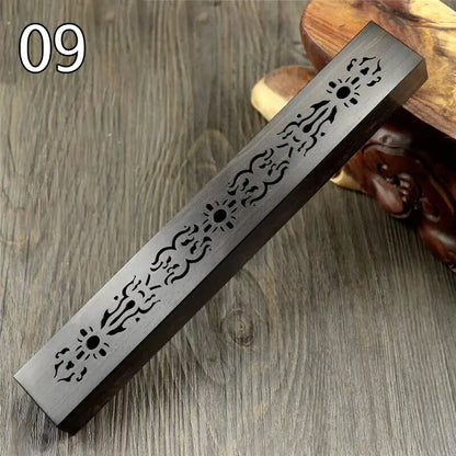 New Wood Aromatherapy Incense Stick Holder Hollow Incense Burner Censer Box Line Incense Burner Handmade Decoration Craft Gifts