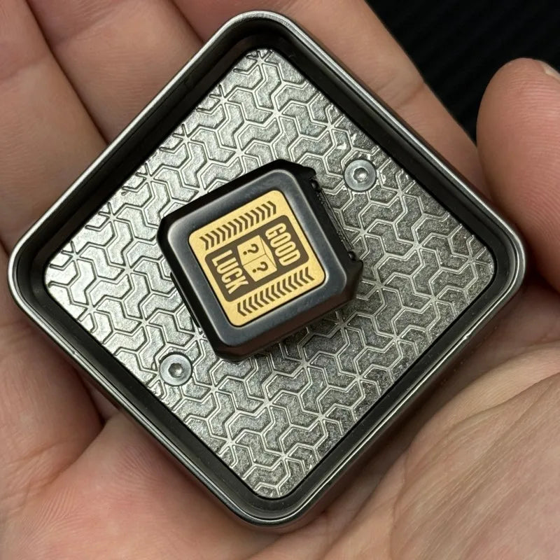 Novel Mysterious Little Box EDC Fidget Toy Stylish Metal Magnetic Push Decompression Toy ADHD Stress Relief Relaxation Toys