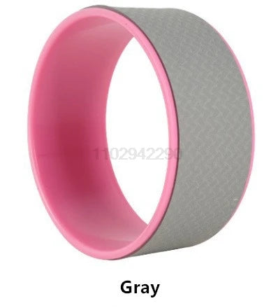 12" Yoga Wheel  Back Roller Deep Tissue Massager Yoga Stretching Equipmen for Back Pain Relief Improving Yoga Poses Relaxation