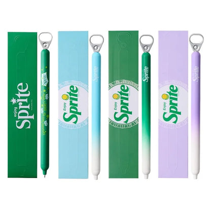 New KACO x Sprite Limited Edition Gel Pen,Dual Ball Pen Quick Drying Stylo 0.5mm Click Smooth Writing For School&Journaling