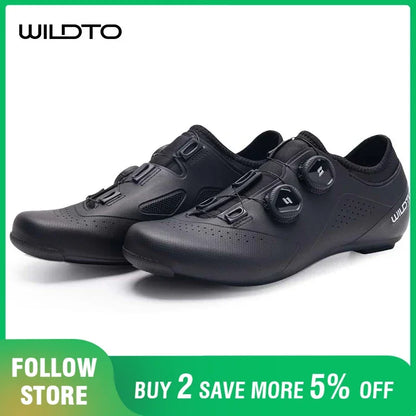 WILDTO Glass Fiber Cycling Shoes Outdoor Hardness9 Wear Resistant Road Riding Sneakers Unisex Adjustable Pro Racing Bicyle Shoes
