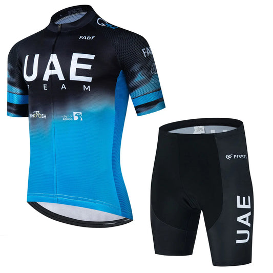 2024 Uae Team Summer Ropa Ciclismo Cycling Jersey Sets Men's Mountain Bike Triathlon Quick-drying Breathable Bicycle Clothing