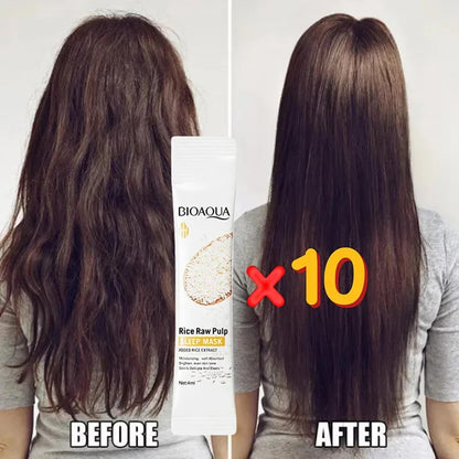 Magical Keratin Hair Mask 5 Seconds Repair Damaged Frizzy Hair Soft Smooth Shiny Rice Nutrition Moisturizing Nourish Hair Care