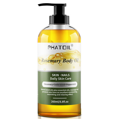 PHATOIL 260ml Body Oil For Moisturizing & Soothes Skin Ginger Grapefruit Rose Lavender Massage Body Oils Long-Lasting Fragrance