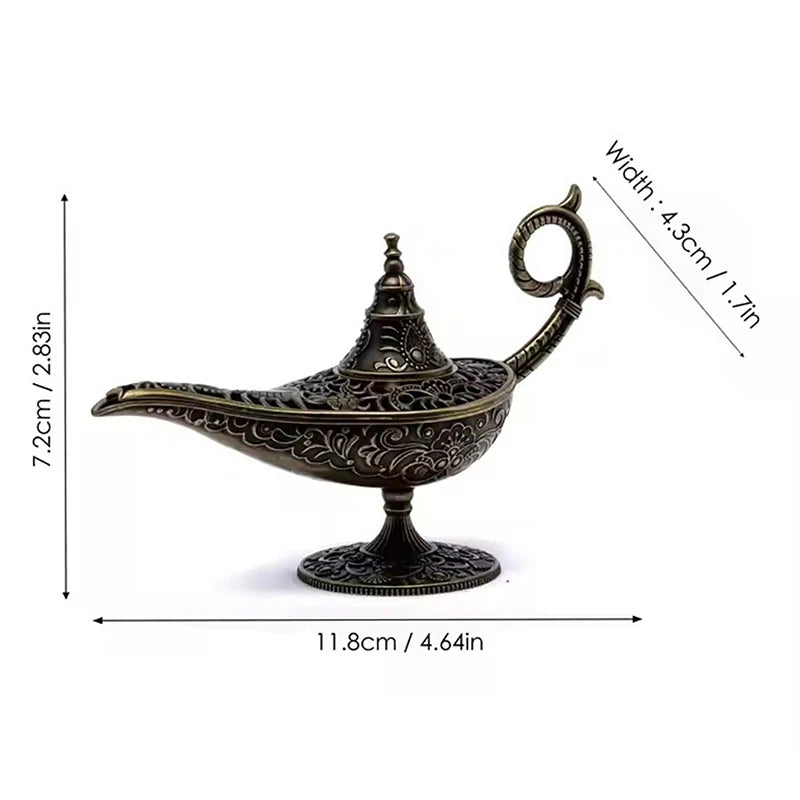 Antique Incense Burner Buddhist Hollow Incenses Holder With Cover Chinese Ancient Mini Censer Ornaments Home Office Decoration