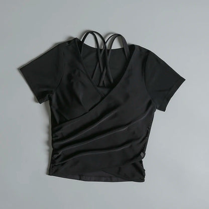 Tennis sports suit for women in summer slim slim yoga quick-drying breathable clothes outdoor badminton fitness exercise clothes