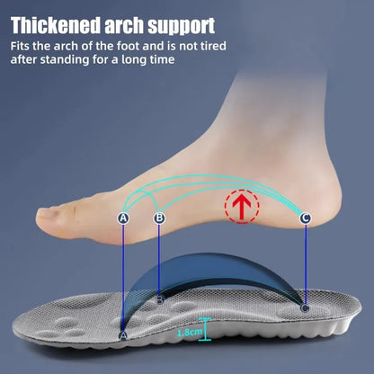 Sport Insoles Latex Memory Foam for Running Hiking Foot Support Shoe Pads Orthopedic Insole Anti-pain Deodorant Insert Cushion