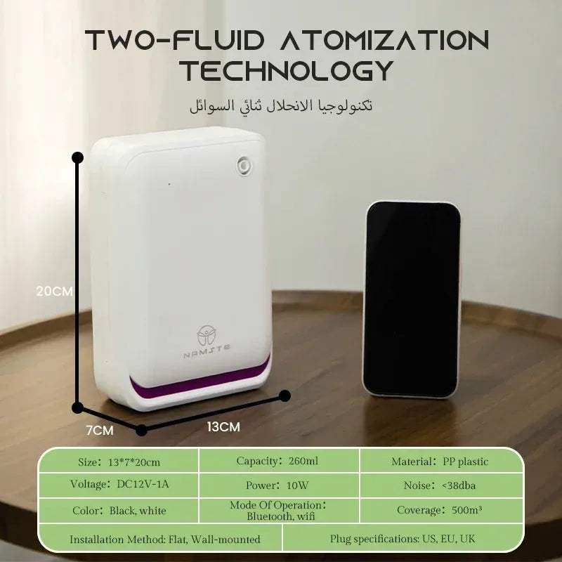 Namste 500m³ Aromatherapy Machine Smart WiFi Control  Large Room Home Fragrance Diffuser 260ML Capacity Professional Diffuser