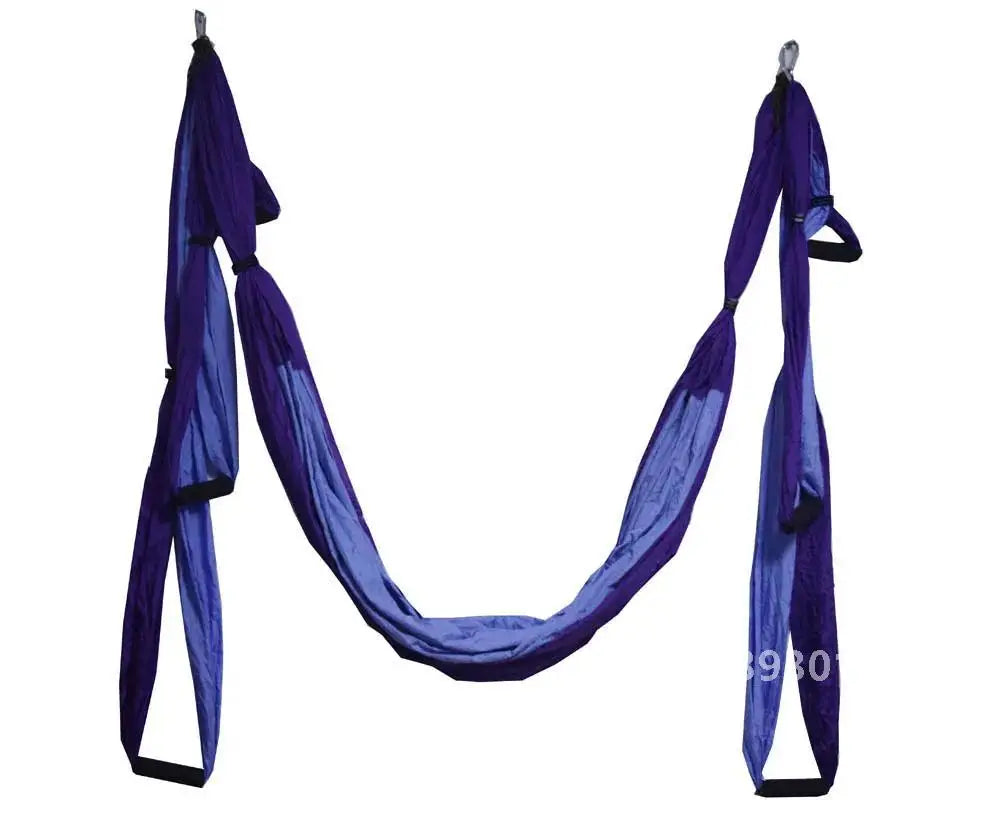 Aerial Yoga Swing with Extension Straps Antigravity Yoga Hammock Aerial Trapeze Sling  Inversion Tool for Home Gym Fitness