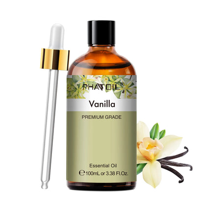 PHATOIL 100ml Aromatherapy Essential Oil-Lavender Rose Vanilla Eucalyptus Sandalwood Pine Needles for Diffuser,Candle Making