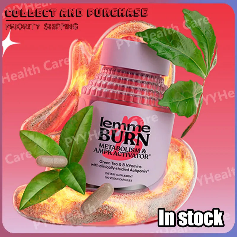 Belly Fat Burning Metabolism AMPK Activating Supplement for Men Women Actiponin Gynostemma Vitamins B6 B12 60 Capsules