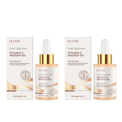 Moisturizing Squalane Rosehip Face Oil Lifting Firming Fade Fine Lines Smoothing Nourishing Skin Rejuvenation Facial Care Oil