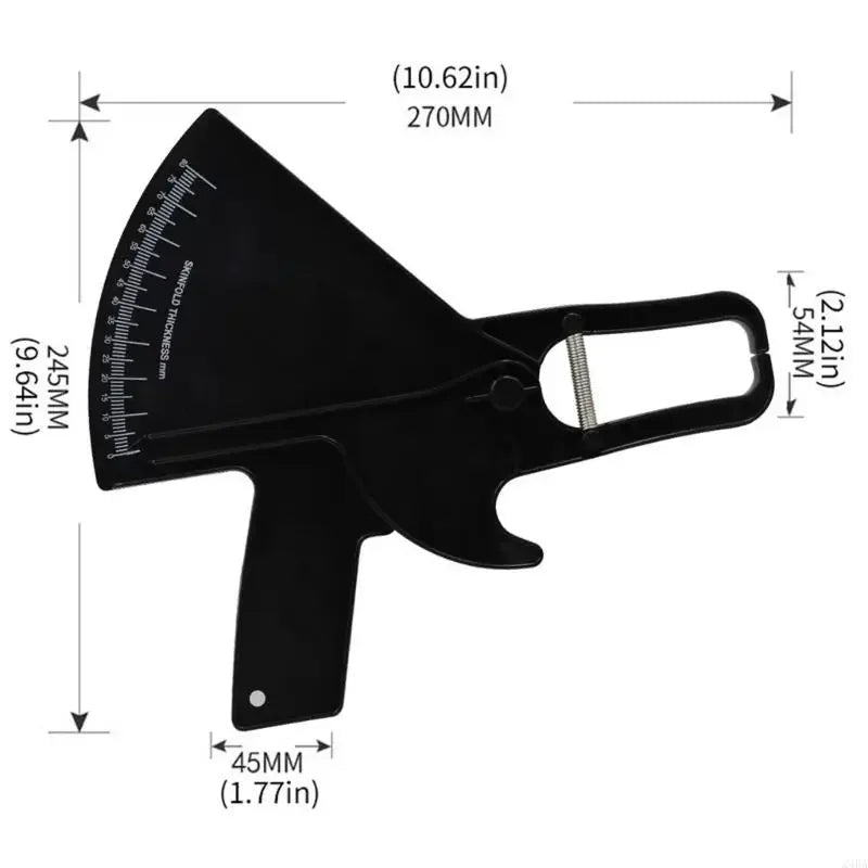 Body Fat Loss Tester Calculator Fitness Caliper Clip Measurement Fat Chart