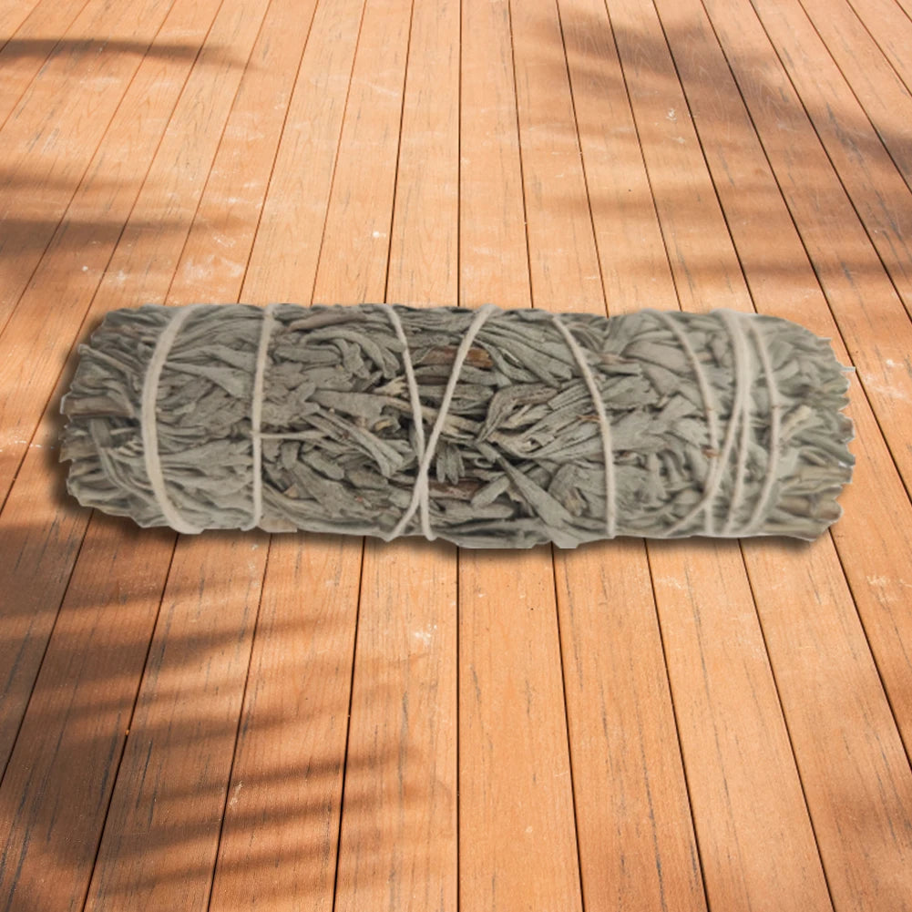 Incense Blue Sage Bundle Smudge Sticks Burning Healing Meditation Incense Rat Tail Grass Sticks Portable Burning Aromatherapy
