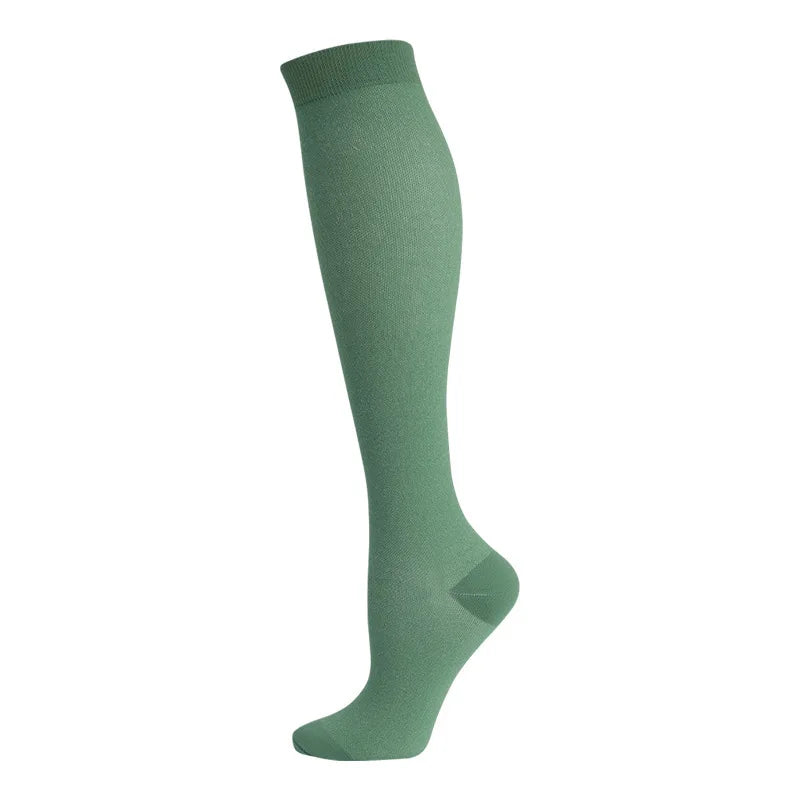 Compression Socks Sports Outdoor Running Jump Rope Yoga UNISEX Calf Pressure Socks Stockings Compress Nylon