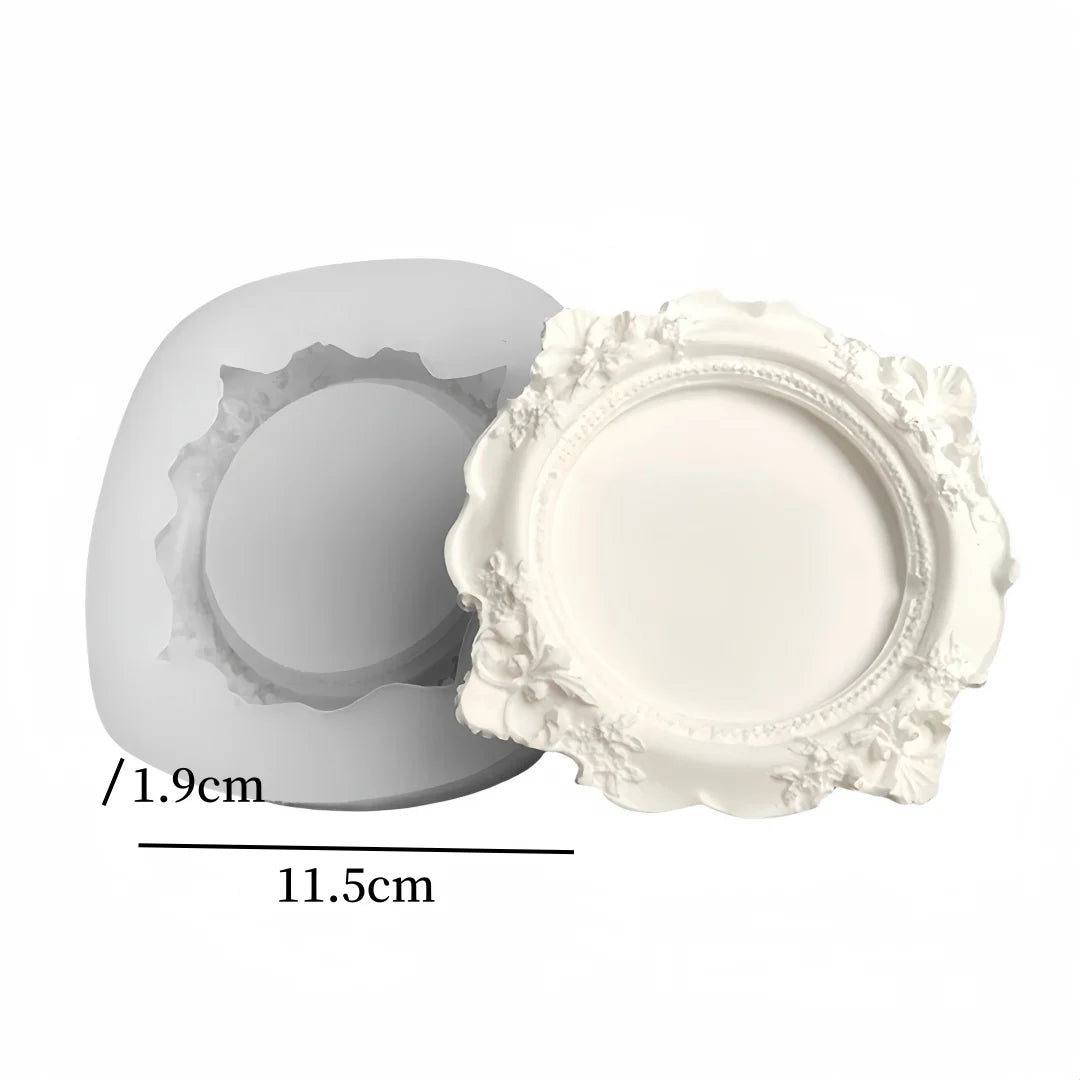 Rose Flower Aromatherapy Wax Ornament Silicone Mold DIY Gypsum Plaster Car Decoration Molds Candle Resin Mould