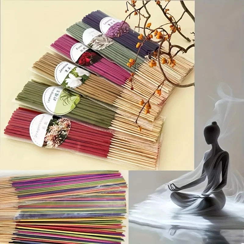 6-Set Meditation Incense Collection, High Quality Long Lasting for Yoga, Space Cleansing & The Perfect Gift, Lavender Jasmine