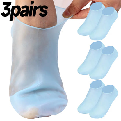 1/5/10Pairs Silicone Moisturizing Foot Socks Spa Tools Reusable Gel Stocking Protective Cover Anti Cracking Dead Skin Foot Care