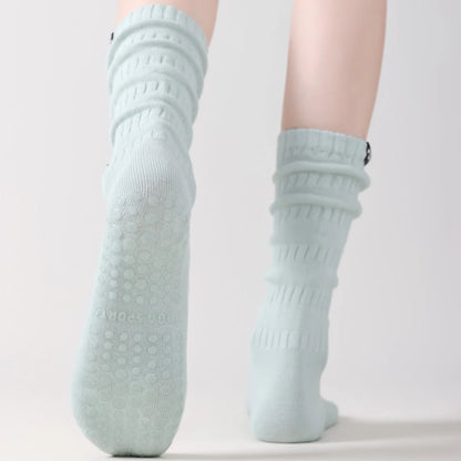 Yoga Socks Knitted Cotton Breathable Indoor Floor Dance Sports Socks Professional Silicone Anti-slip Gym Fitness Pilates Socks