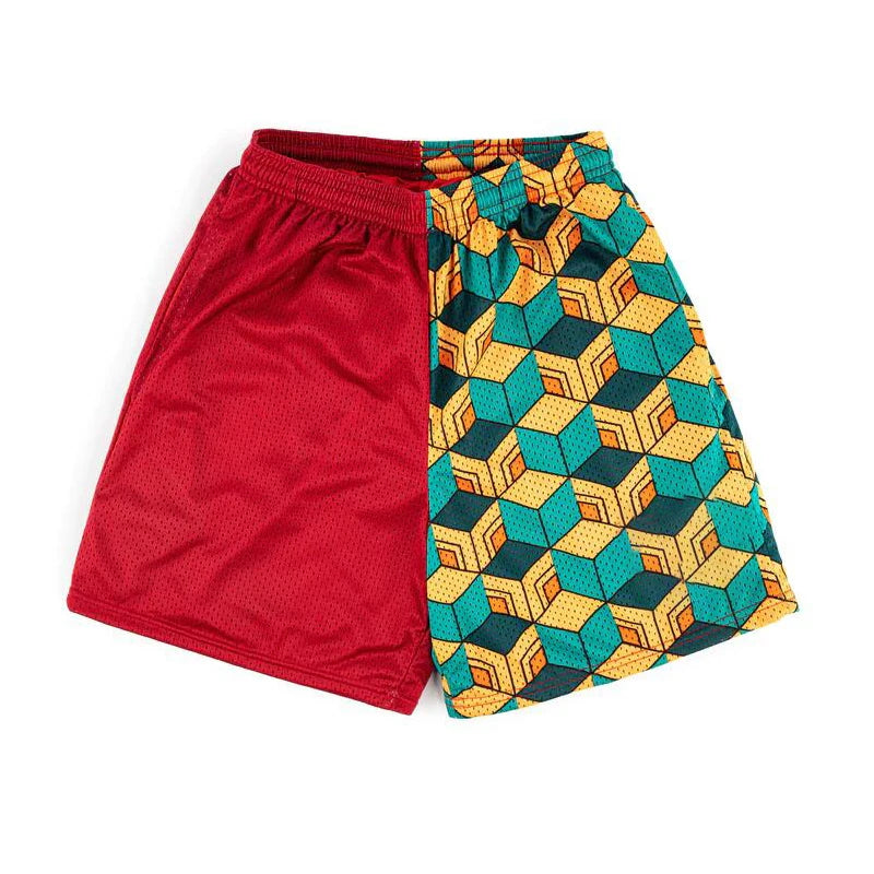 Anime Shorts Men Women Manga Cartoon 3D Printing Sports Casual Shorts to Gym Fitness Quick Dry Mesh Oversized Board Short Pants