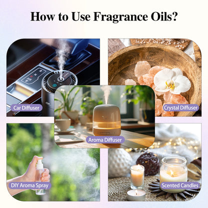 100ml Coconut & Vanilla Fragrance Oil for Humidifier Diffuser White Musk Bubble Gum Black Orchid Essential Oil for Candle Making