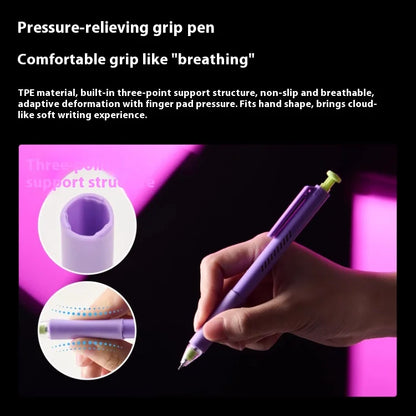 KACO ON ZERO Shake Gel Pen,0.5mm Black Retractable Refillable Ink Pen Smooth Writing ST Nib For Homework,Exam,Signing,Journaling
