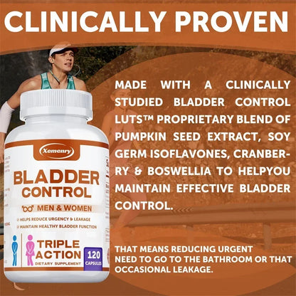 Bladder Control Supplement - Reduce Urinary Frequency and Urgency, Improve Urination, Prevent Leakage, Healthy Function