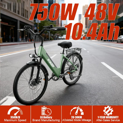 DEEPOWER EP26 offers convenient urban cycling, commuter and leisure electric bicycles, fitness cycling, and eco-friendly cycling