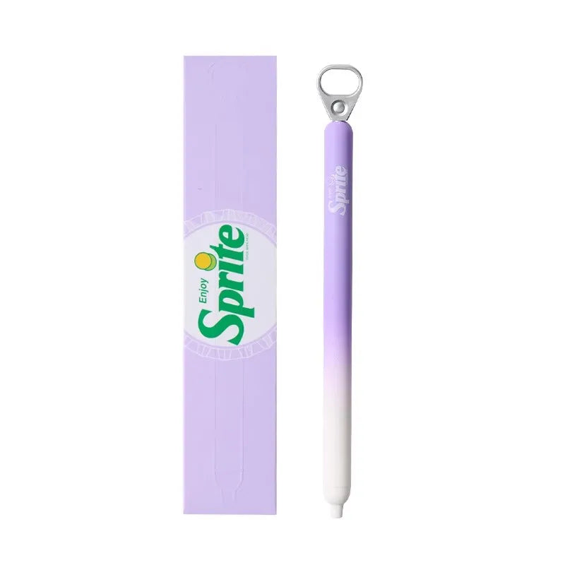 New KACO x Sprite Limited Edition Gel Pen,Dual Ball Pen Quick Drying Stylo 0.5mm Click Smooth Writing For School&Journaling