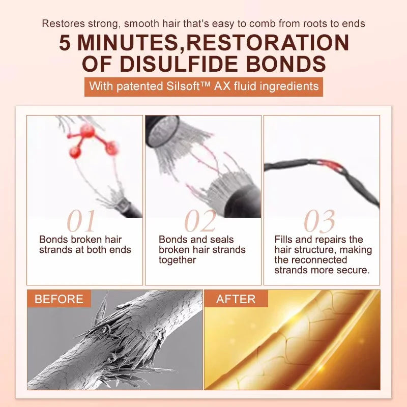 Keratin Hair Mask Magical 5 Second Repair Damage Frizzy Soft Smooth Shiny Hair Deep Moisturize Hair Treat Repair Hair Care Mask