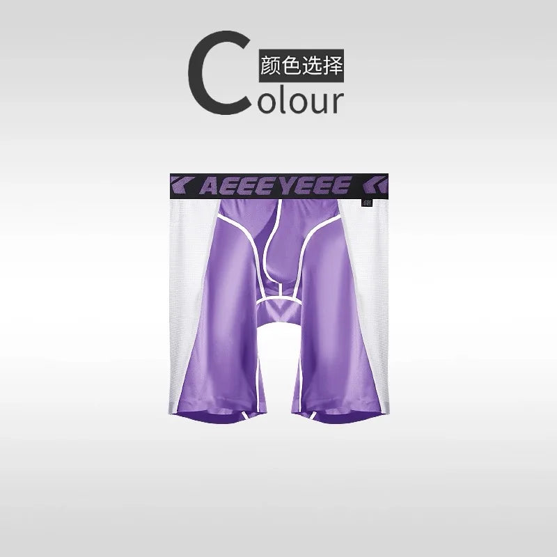 Men's Underwewar Sport Boxers for Fitness Panties Training Cycling Underwear Anti-Chafing Quick Dry Breathable Underpants