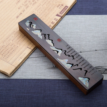 Wooden bed incense burner, cultural and creative Chinese style Zen ornaments, household incense sticks, solid wood creative