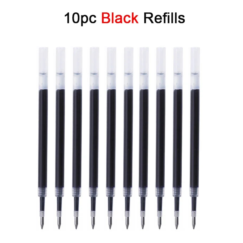 KACO ZAKUZAKU Gel Pen Set,0.5mm Smooth ST Nib Aesthetic Writing Black Ink Stress-Relief Signing Stylos For Journaling,Work,Study