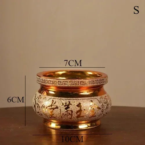Ceramic Incense Burner Household Ancestral Hall Incense Burner Buddha Utensils Craft Decoration zen feng shui
