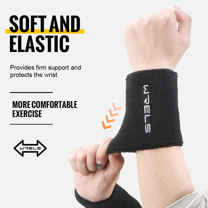 1/2pcs Compression High-Elastic Wrist Support with Sweat-Wicking Towel Wrist Joint Protection Against Sprains Basketball Fitness