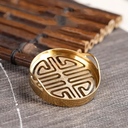 Pure Copper Incense Seal Incense Products Tools DIY Household Indoor Play Incense Tuo Incense Ash Incense Mold Supplies Entry
