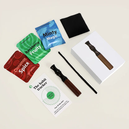 V5.0 Quit Smoking Inhaler Stick Healthy Stop Smoking Wood Craving Relief Smokeless Aromatherapy Air Inhaler Best Gift for Him