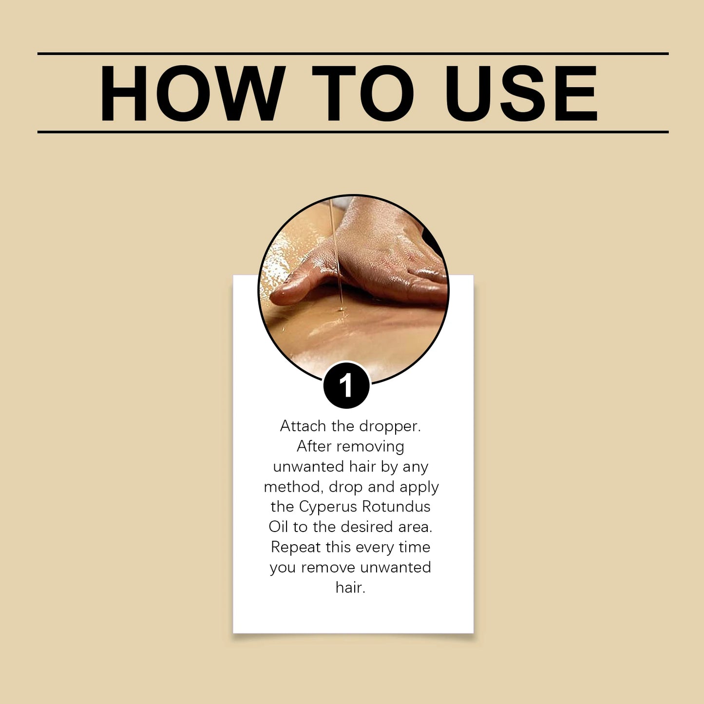 OUHOE Hair Removal Care Oil Inhibit Hair Growth Gentle Formula Nourishing Skin Make Softer Hydrated Suit for Postoperative Care