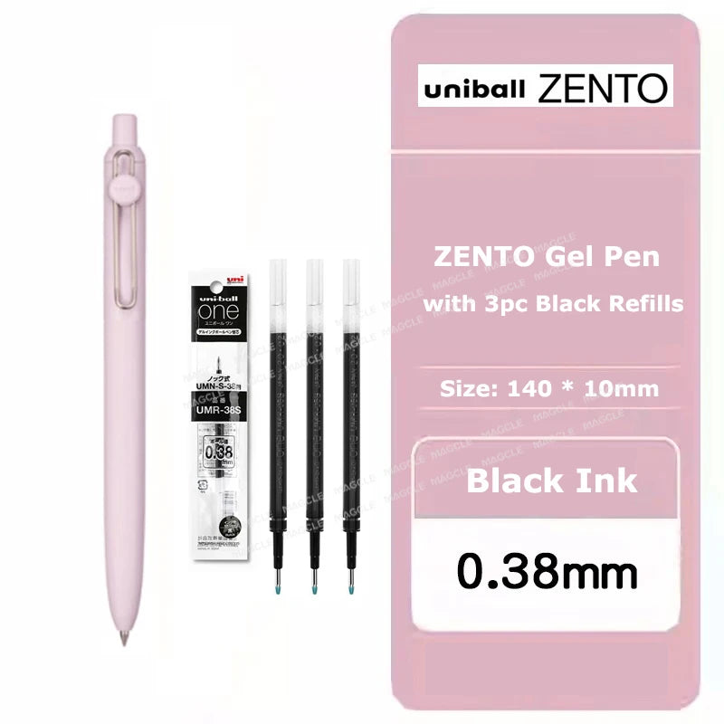 New Uniball Gel Ink Pen 0.5/0.38mm Multiple Colors Rod Smudge-Proof Fine Writing Without Fatigue Notes Journaling Drawing Tools