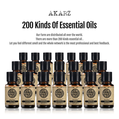 AKARZ Hots Series Essential Oils Gift Set Musk, Sandalwood, Lavender, Jasmine, Rose Aromatherapy Oils for Diffuser,10mL Bottles