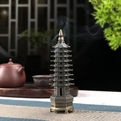 Feng Shui Vertical Incense Burner 3D Model China Wenchang Pagoda Home use incense burner holder Home Decoration Metal Handicraft