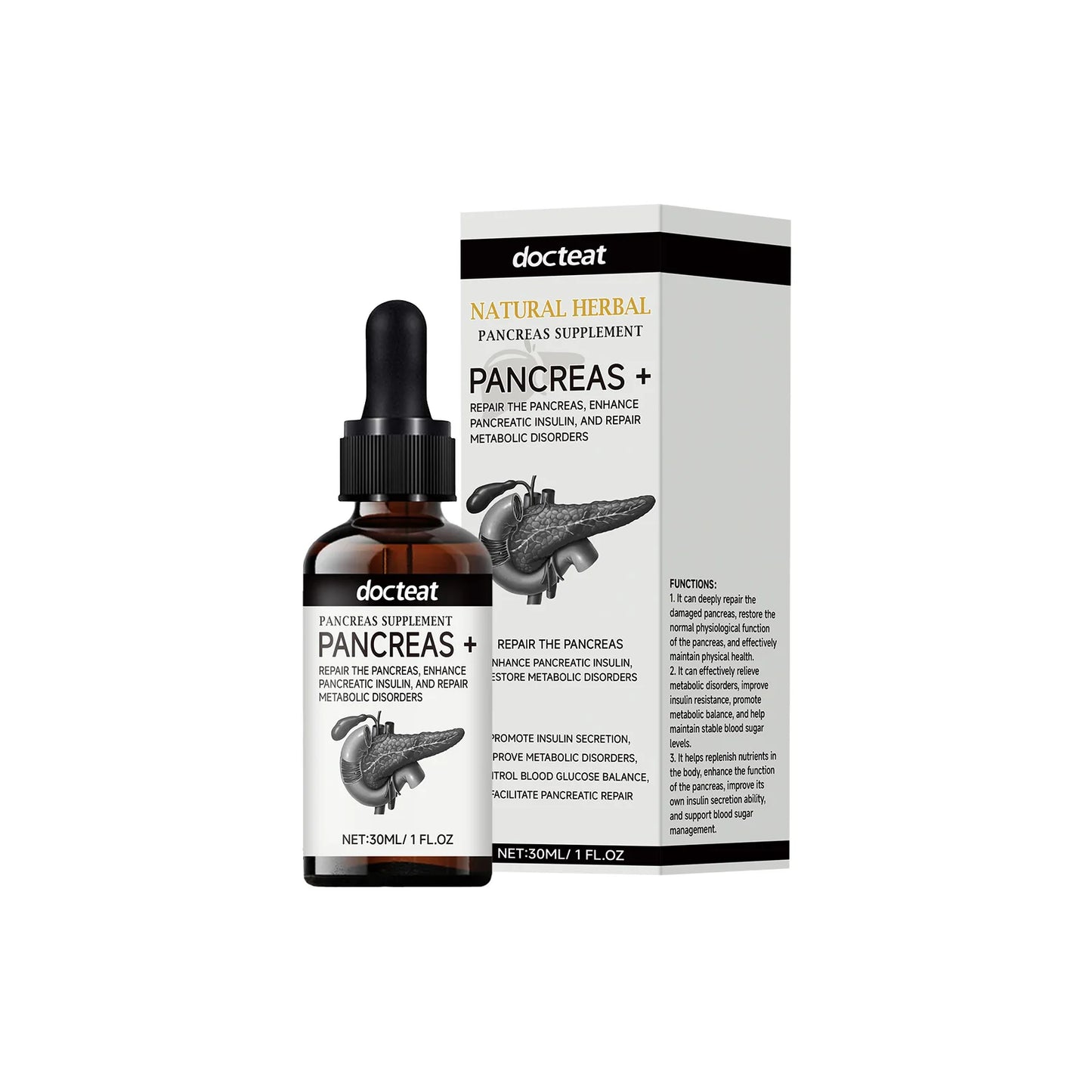 DOCTEAT Pancreas Supplement Gentle care to soothe discomfort and boost vitality